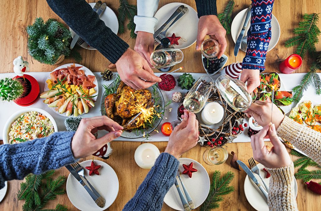 comida navidad mercado
