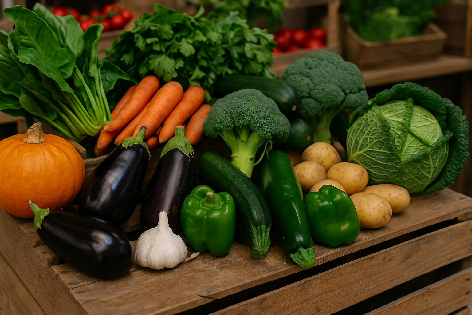 verduras de temporada en abril